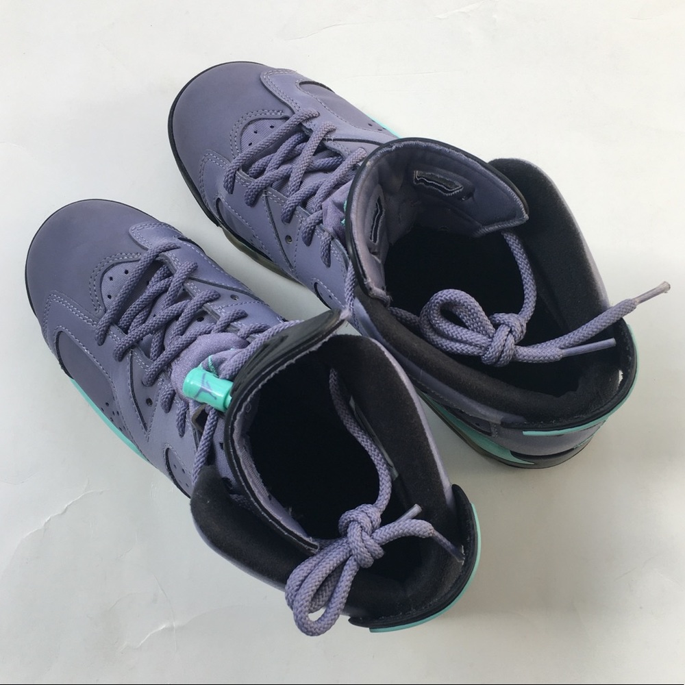 SOLD! Nike Air Jordan 6 Iron Purple VI Shoes Jordans - Picture 8 of 14